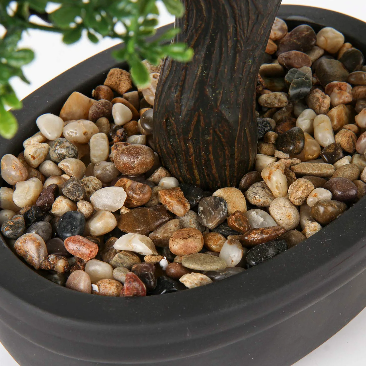 Briful Bonsai artificiale da 35,8 cm, pianta finta, bonsai giapponese in vaso, albero di cedro bonsai, per interni ed esterni, decorazione per hotel, casa, ufficio