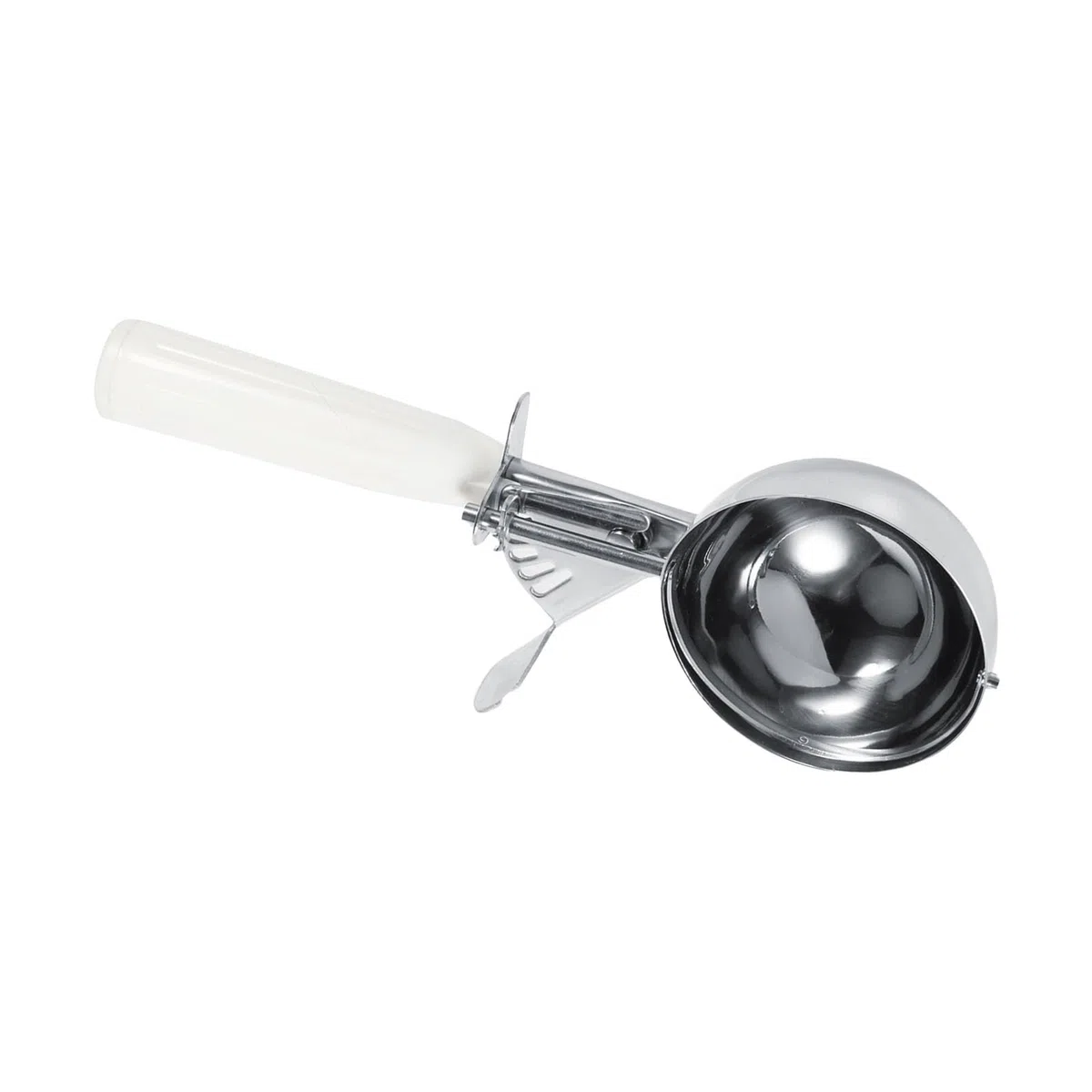 AMONIDA Paletta per Gelato in Acciaio Inossidabile con Comoda Impugnatura Antiscivolo per Palline di Gelato Perfette per la di Casa, il Negozio di Dolci (8 cm)