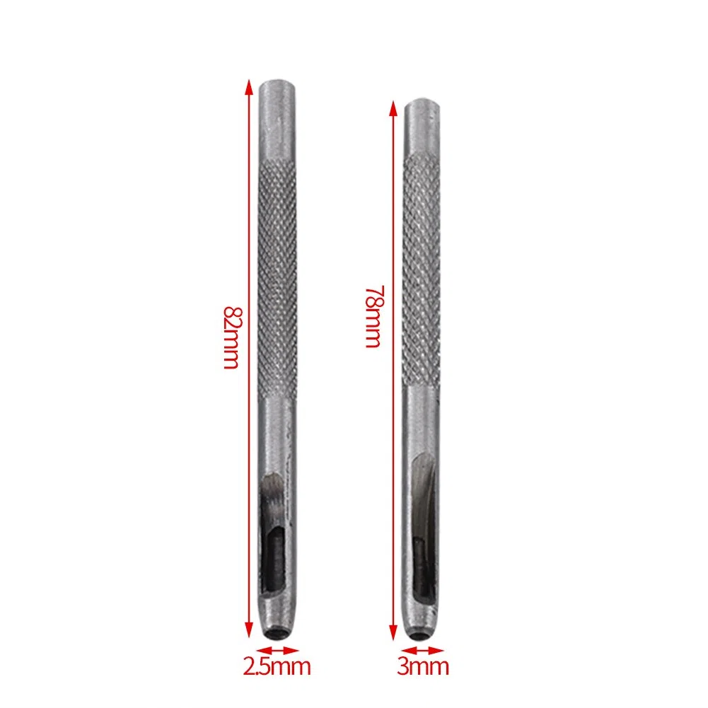 Walfront 11 pz/Set DIY Leathercraft Die Punch Kit Rivet Setter Tool, con Fondo per Punch Hole And Install Rivet Button