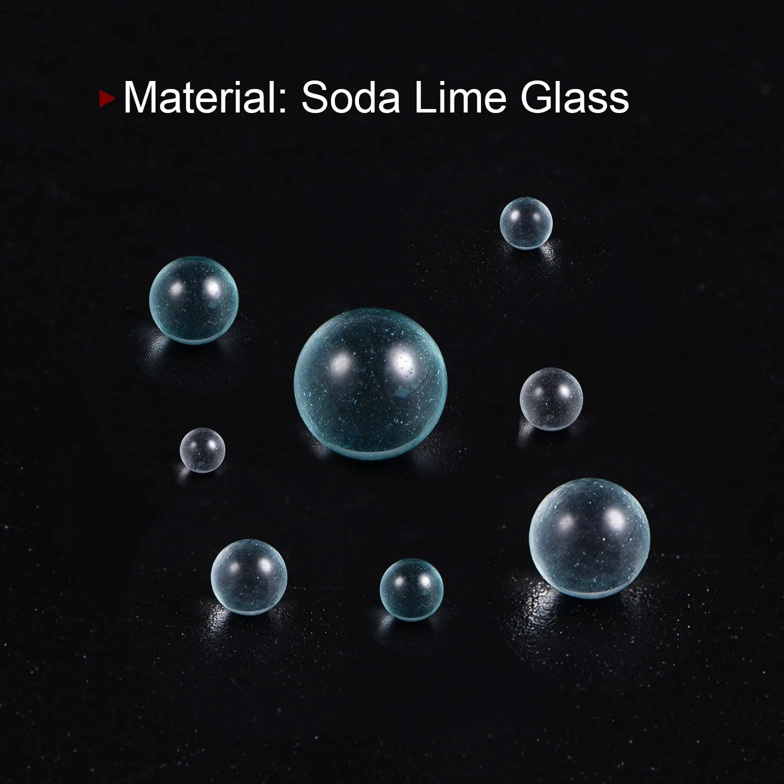 QUARKZMAN 150pz Vetro Sfera Bollente Pietre 8mm Soda Lime Vetro Perle per Bottiglia Scuotere Mischiare, Trasparente