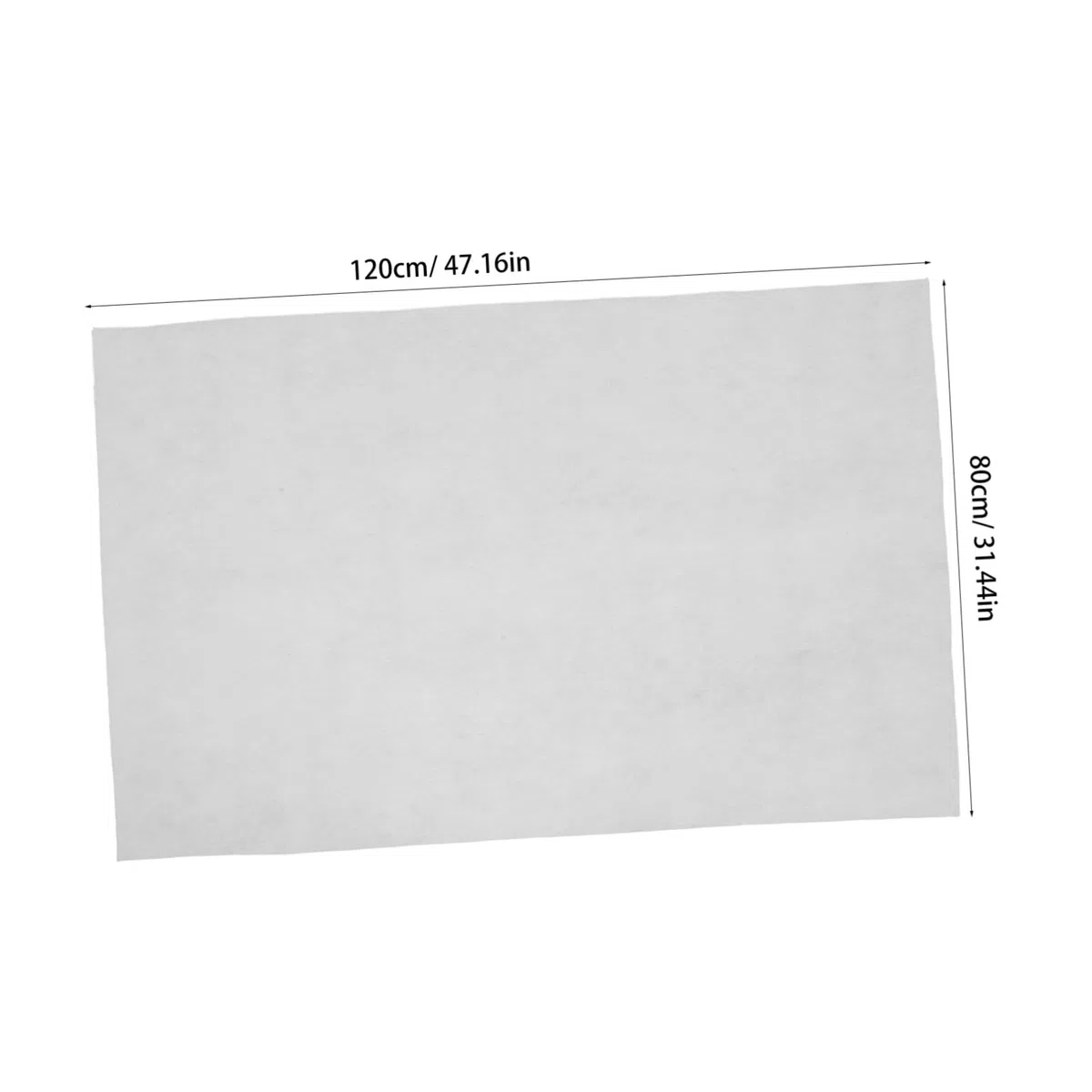 SEWOART Tappetino in Feltro di Lana 80x120 Cm per Calligrafia Cinese e Pittura, Antiscivolo e Resistente, Materiale Lana e Fibra Colore Bianco