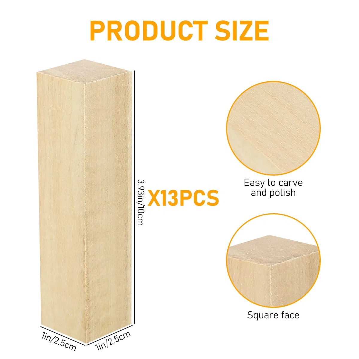 Blocchi di Legno, 13 Pz Tiglio per Scolpire, Naturale Blocchetti da Lavorazione e Scolpitura, Kit Hobby Creativi per Principianti, Artigianato Fai Da Te, Set Creativo per Laboratorio Manuale