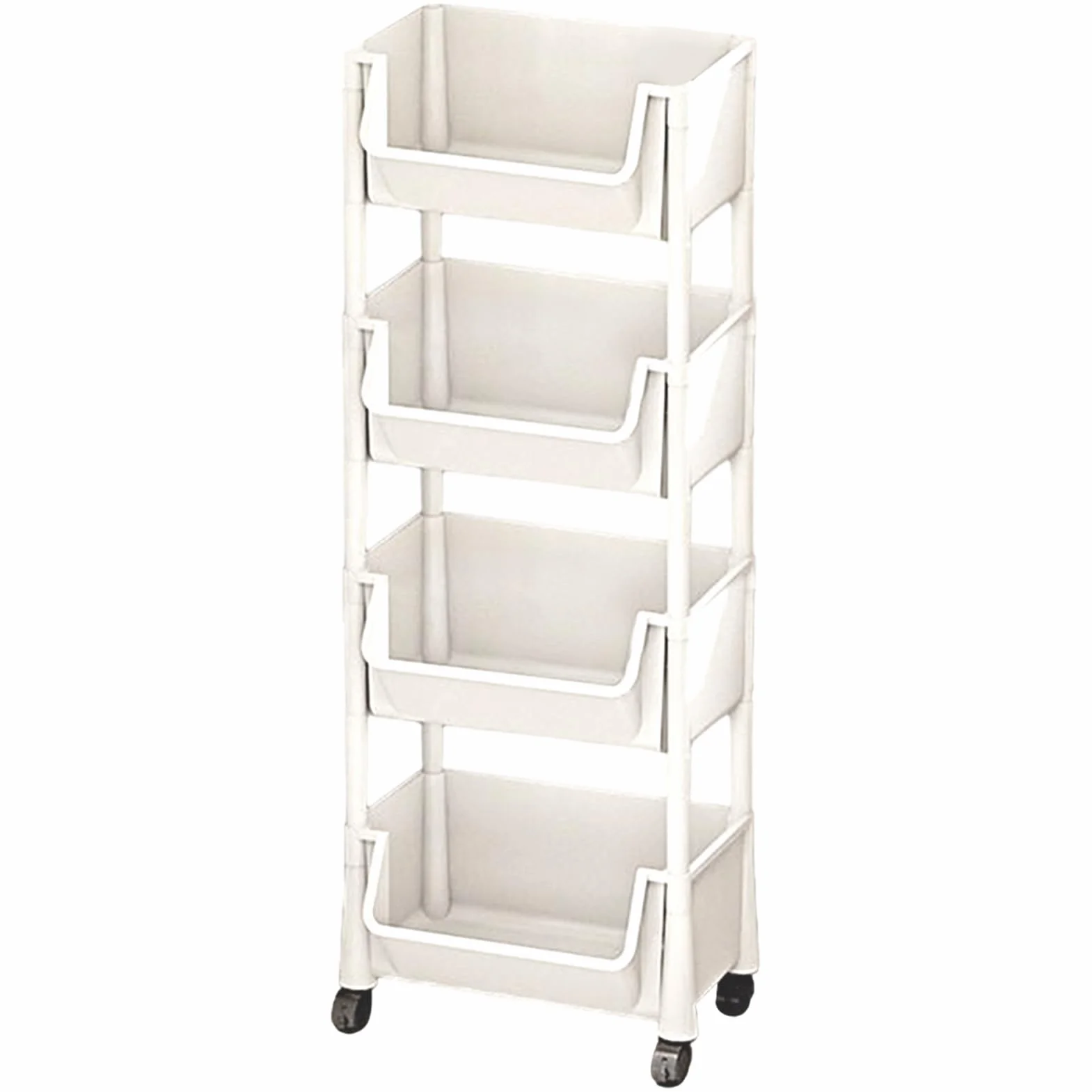 Organizer per carrello con rotelle, Carrello con rotelle a più livelli,Carrello porta libri per bambini, grande capacità | Organizzatore di snack per giocattoli, cancelleria, per piccole
