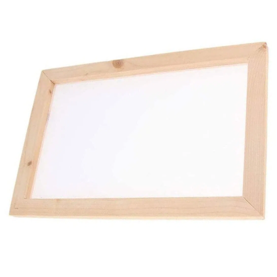 Frame di Carta in Legno da 20x30 cm Stampo Fai -da -Te e Set di Deckle per la Fabbricazione della Carta Artigianato, Strumento dello Schermo d'Arte di riciclati per la Stampa e l'artigiana