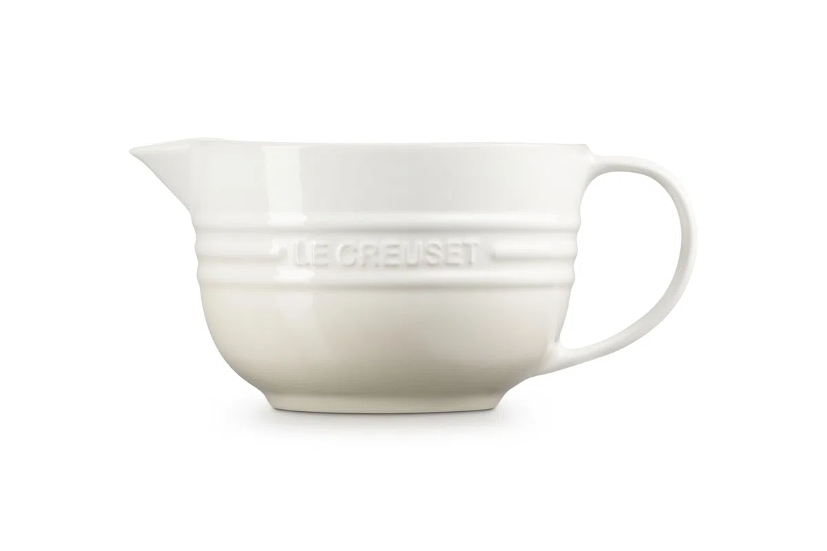 Le Creuset Ciotola per impastare in gres vetrificato, 2 L, Meringue, 70106207160002