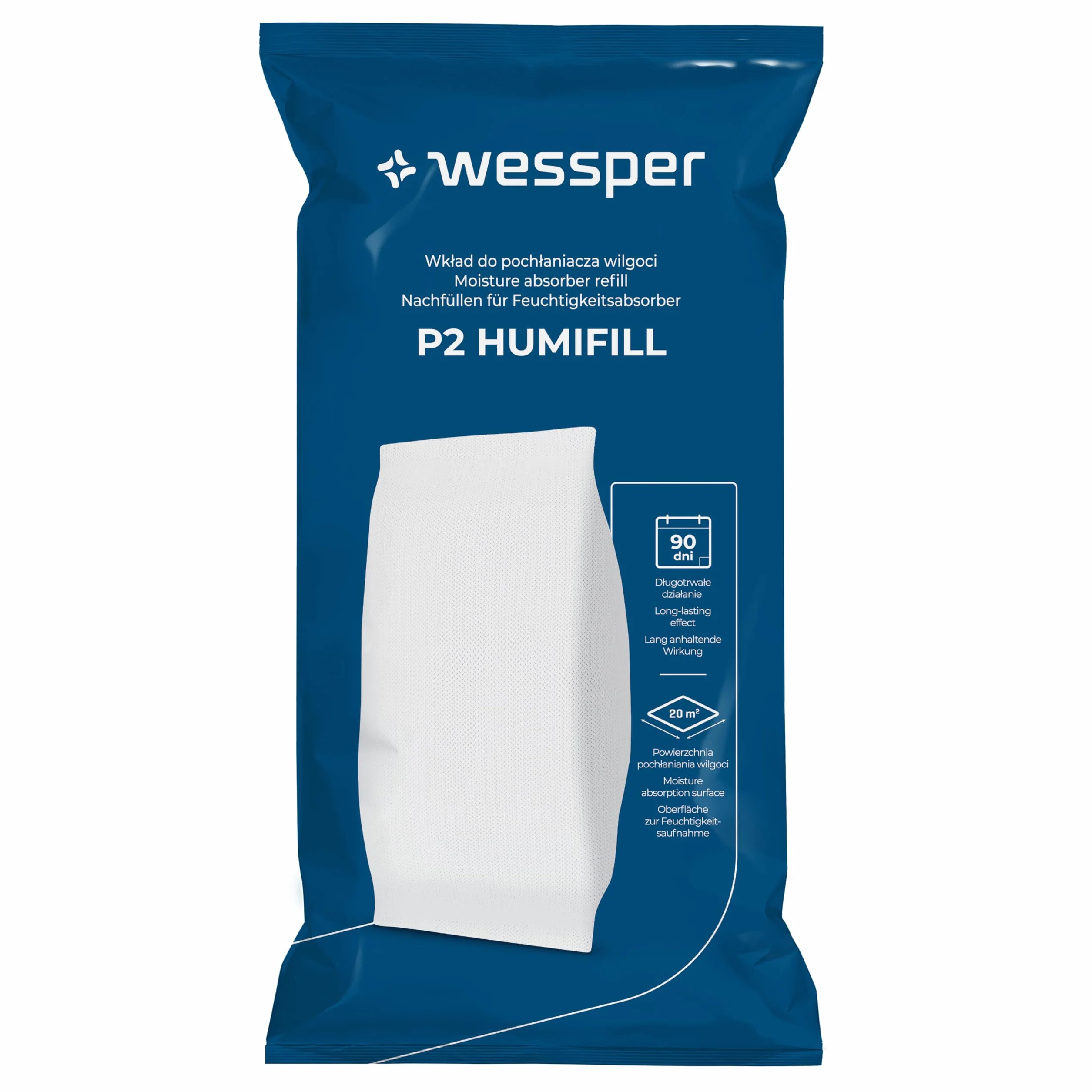 Wessper 5x Sacchetti di Ricarica per Deumidificatore 250g – Granuli Assorbi Umidità, Anti Muffa e Odori, Ricarica Universale Senza Elettricità, Uso Interno Multi-Ambiente