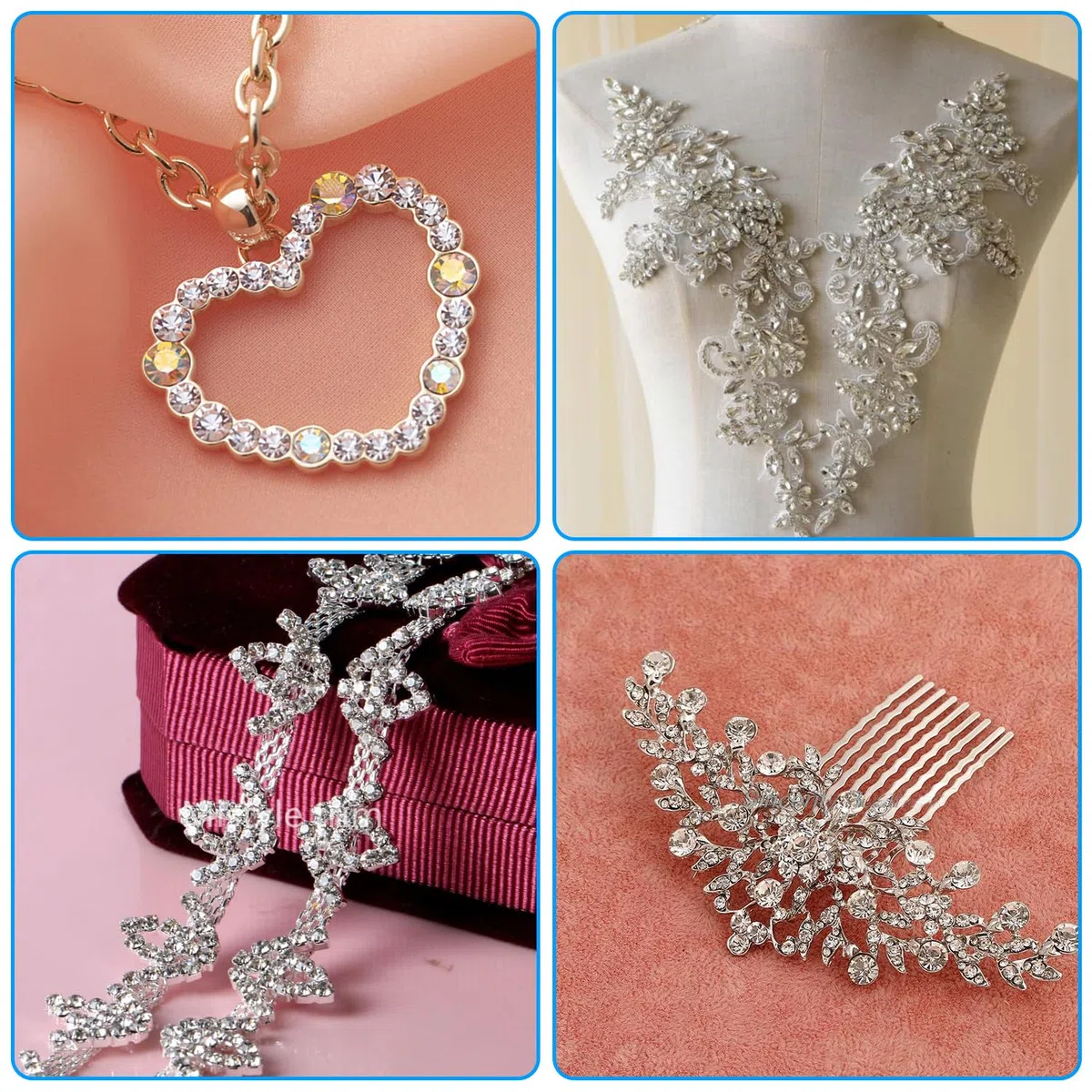 680 pezzi Strass da Cucire in Vetro Sul Retro Piatto in Cristallo, 4/4.5/4.7/5/6/7/8/10mm Strass di Vetro per Artigianato, Gioielli, Vestiti, Scarpe, Vestiti