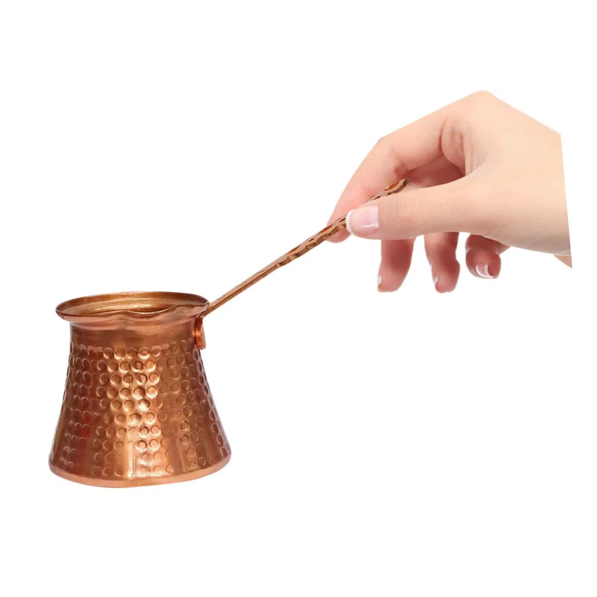 Luxshiny Caffettiera Turca Retro Resistente al Calore Usura Macchina da Caffè Compatta per Espresso e Tè Adatta Piani Cottura Elettrici e Ceramici