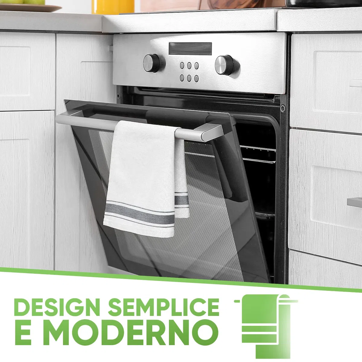 Loco Bird strofinacci cucina cotone 45x75 cm bianco monochromatico - Set di asciugamani da cucina di in 10 pezzi - Asciugapiatti - stracci cucina in cotone per asciugare