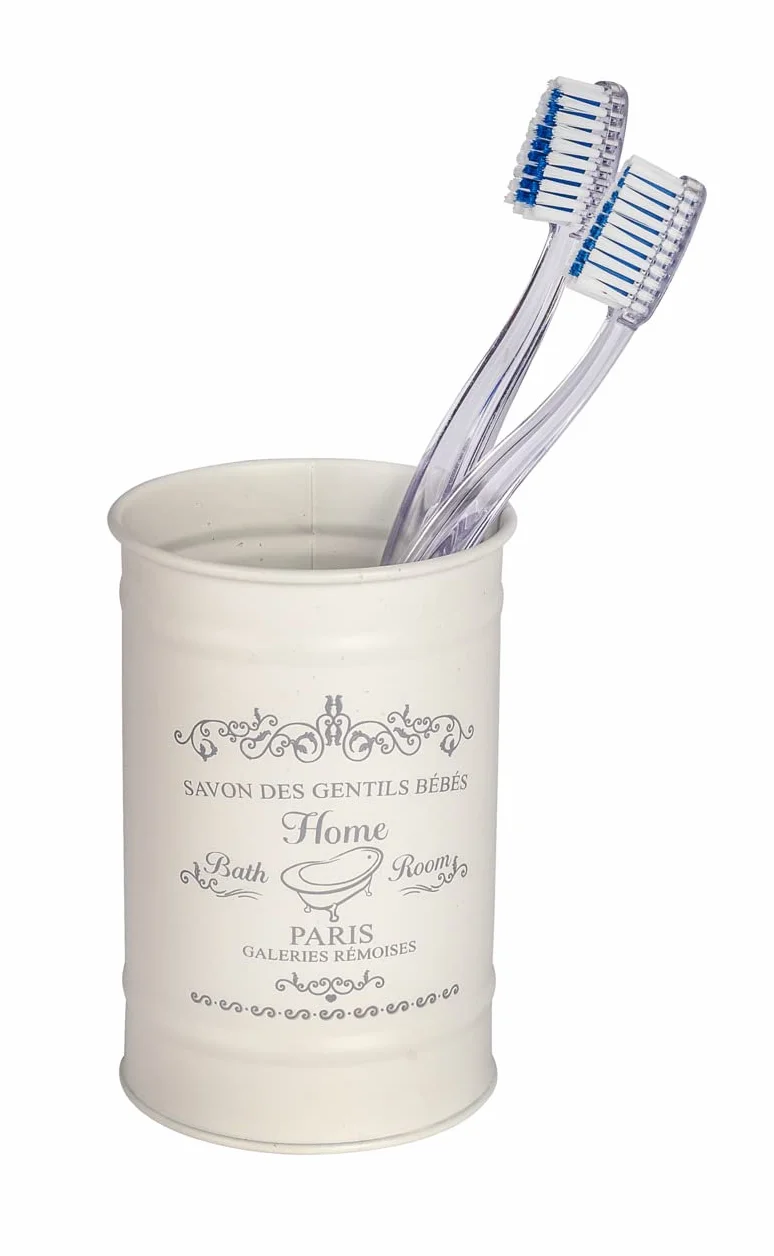 Wenko, portaspazzolino "Home", colore: crema