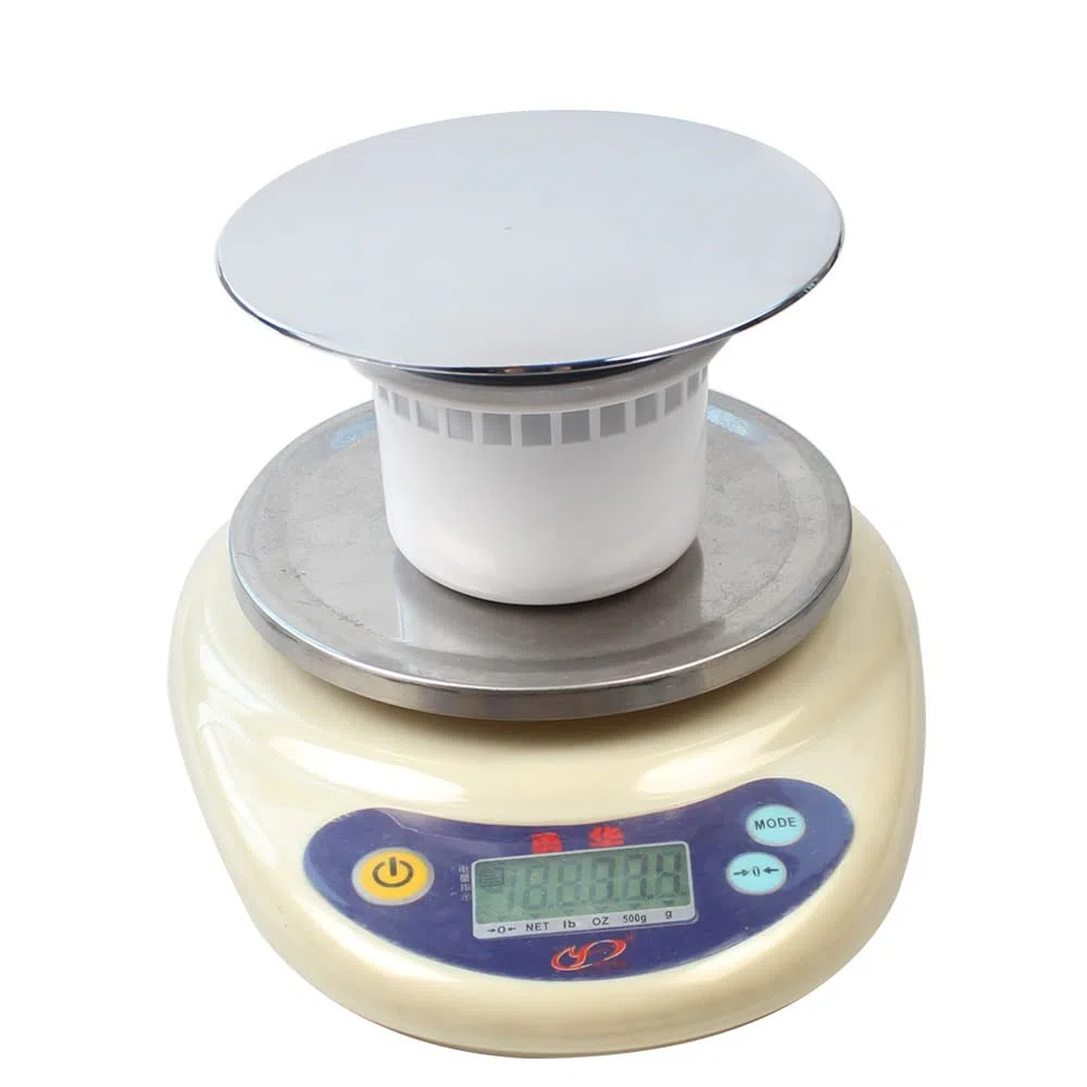 Talea Coperchio per Scarico Doccia Cromato, 121 mm, Coperchio per Scarico Doccia in Plastica Cromata con Cestello Altezza: 68 mm QS427C004