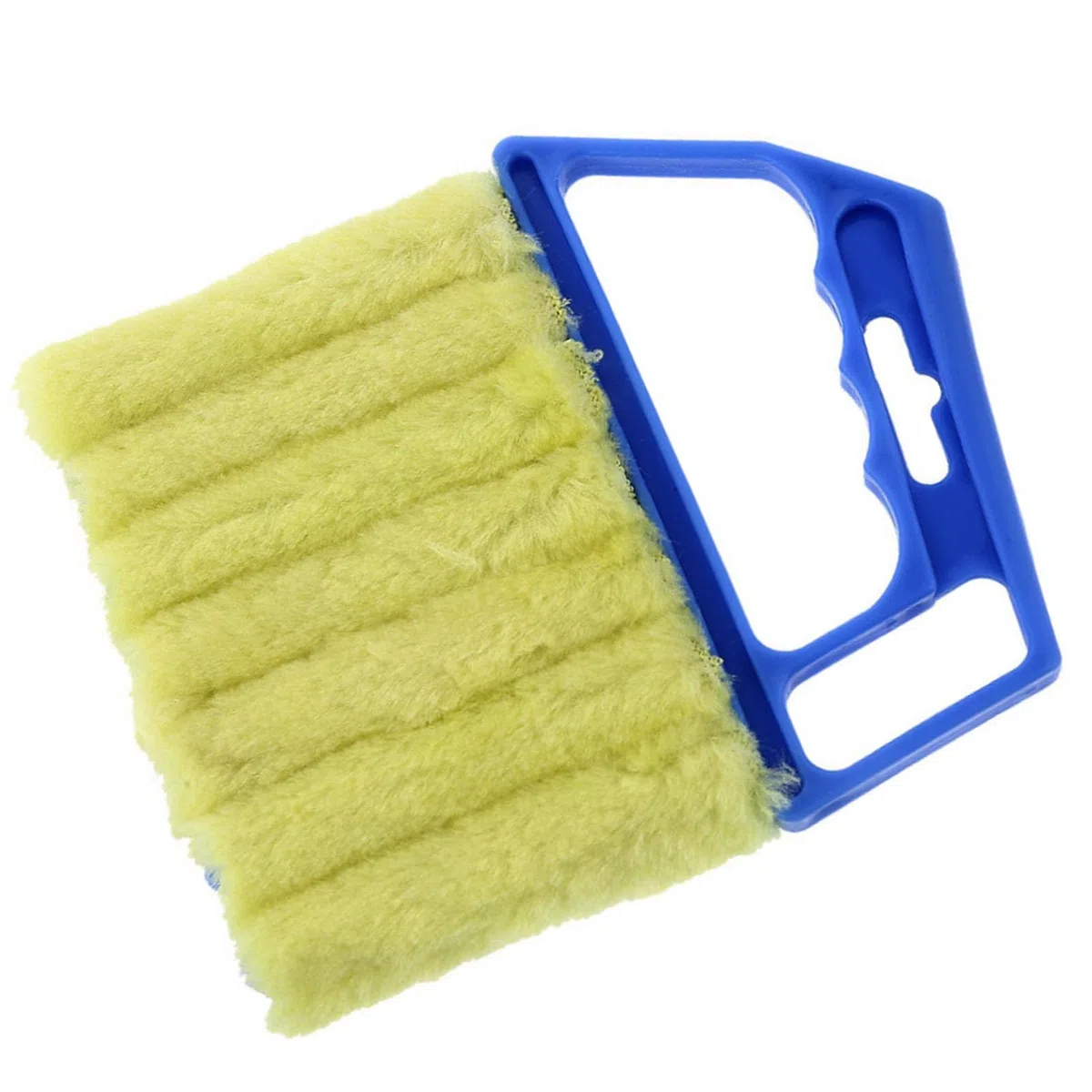 Mini Spazzola per la Pulizia delle Persiane, Manico Portatile Multiuso Anti-pelucchi, Durevole in PP e Fibra, Ampia Applicazione (BLUE)