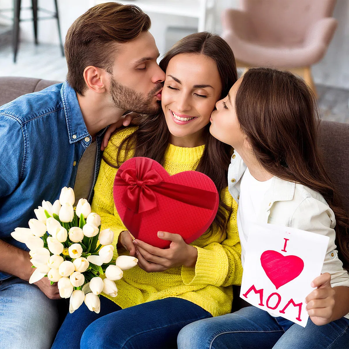 GANAZONO Scatola a Forma di Cuore per Matrimonio Rossa in Cartone Resistente Coperchio, Confezione per Bomboniere e Decorazioni per Damigelle, Dimensioni 230X175X90 MM