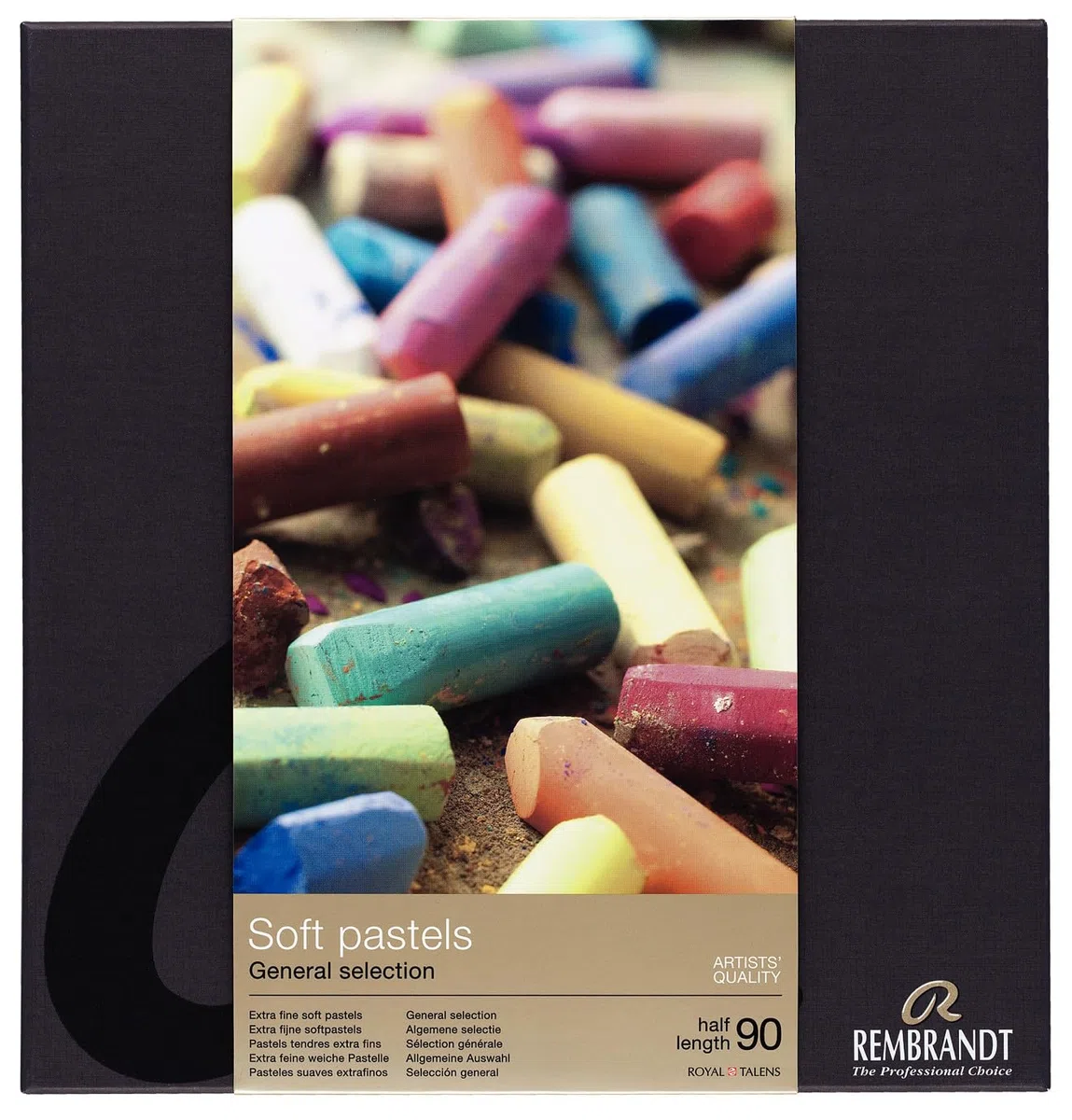 Rembrandt Set professionale di pastelli morbidi per la selezione dei colori professionali | 90 pastelli