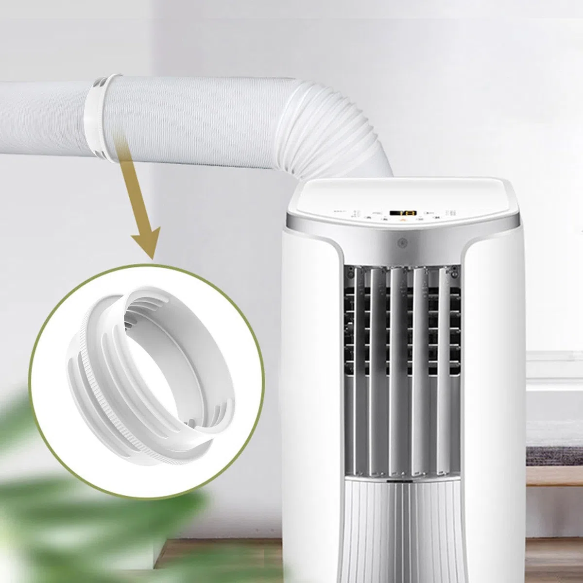 Adattatore per Tubo di Scarico AC da Finestra - Giunto universale resistente al calore,Connettore per tubo climatizzatore - Per Tubi Di Scarico Da 13 E 15 Cm Per Condizionatori Portatili Da