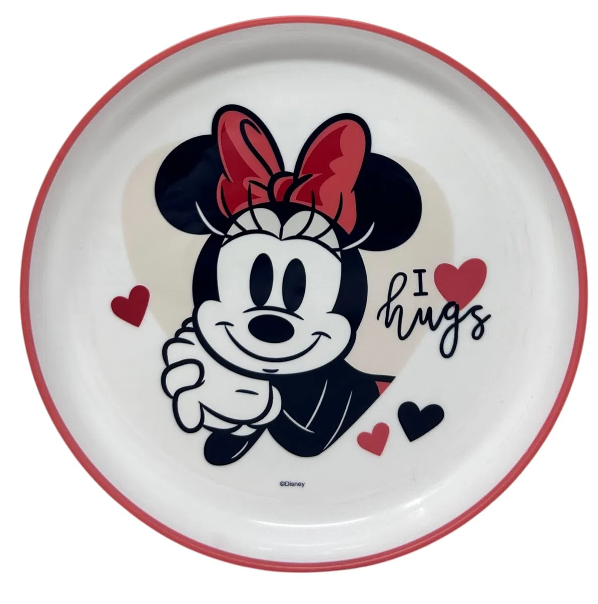 Set pappa Minnie Disney 3 pezzi piatto piano piatto fondo bicchiere stoviglie in plastica riutilizzabile con sistema antiscivolo per bambini