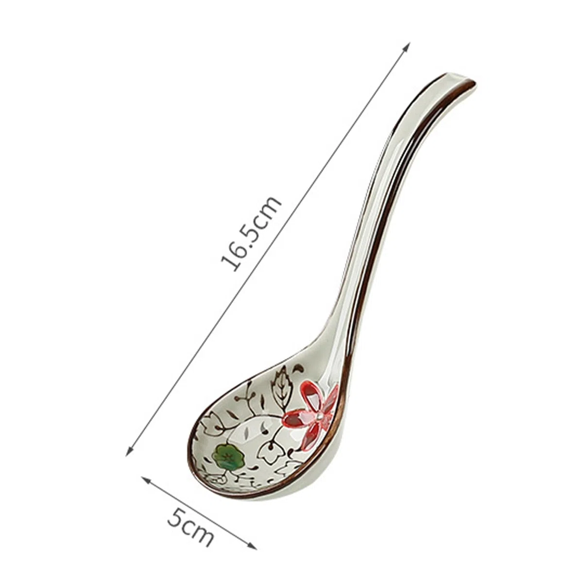 Cucchiaio Di Riso Asiatico,Xiuyer 6 Pcs Cucchiaio Da Zuppa In Porcellana Bianca Per Ramen Pho Wonton Gnocco Miso Cereali Ristorante Cucina Cucchiaio,Cucchiai Da Zuppa Cinesi In Ceramica Da 6,5 Pollici