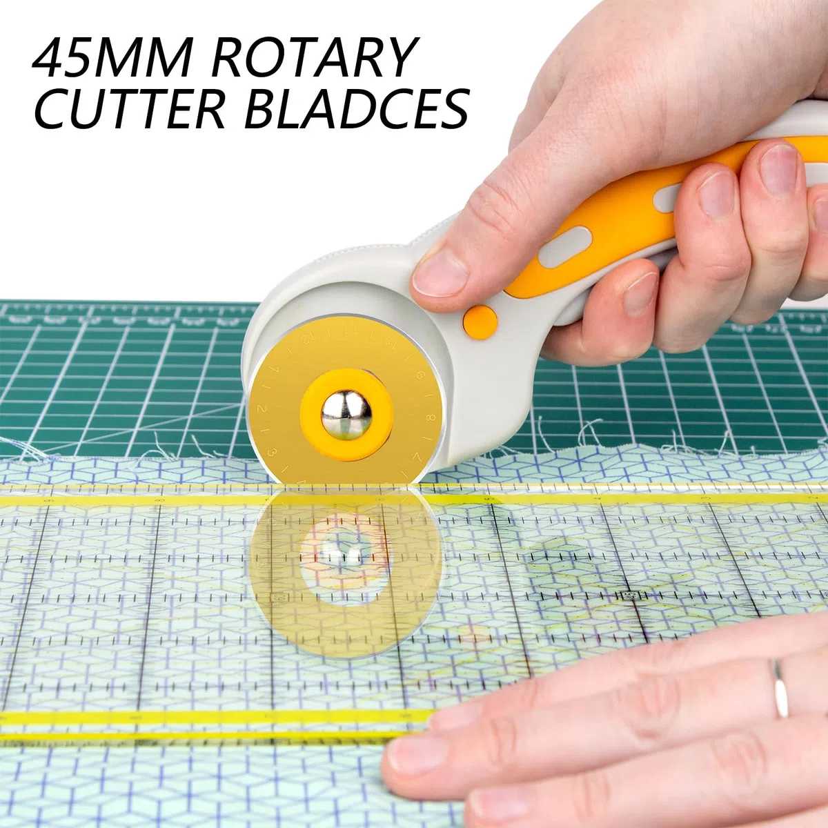 5 lame rotanti rivestite in titanio, lame di ricambio universali da 45 mm, per Olfa/Fiskars/TrueCut/DAFA, lame circolari di ricambio per tessuto, trapuntatura, cucito, scrapbooking