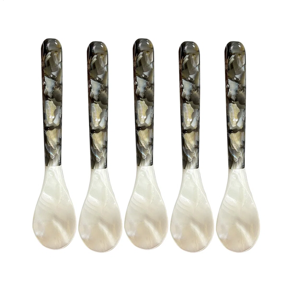 Set di 5 cucchiai per caviale, cucchiai decorativi in madreperla, per caviale, uova, caffè