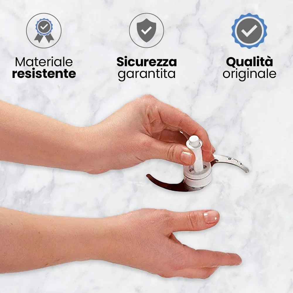 Anakel Home Lama di Ricambio per Tritacarne SS-193009 Compatibile con Moulinex A320R1, A327R1 Tritacarne Elettrico | 2 Lame, Acciaio Inossidabile, Taglio Preciso