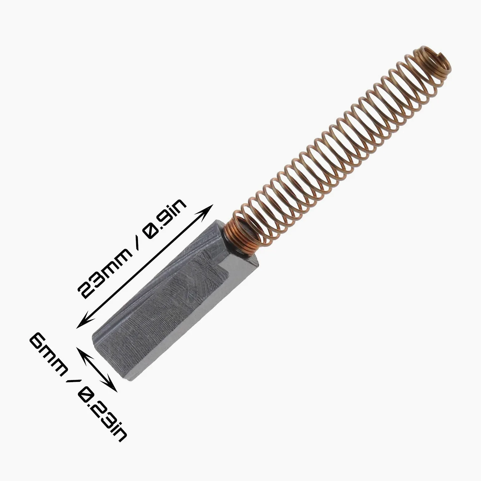 The Lord of the Tools 2 paia di spazzole in carbonio da 23 mm/25 mm x 6 mm x 6 mm compatibili con mixer Kitchenaid 9706416 3184115 4159774 4159794 4159795