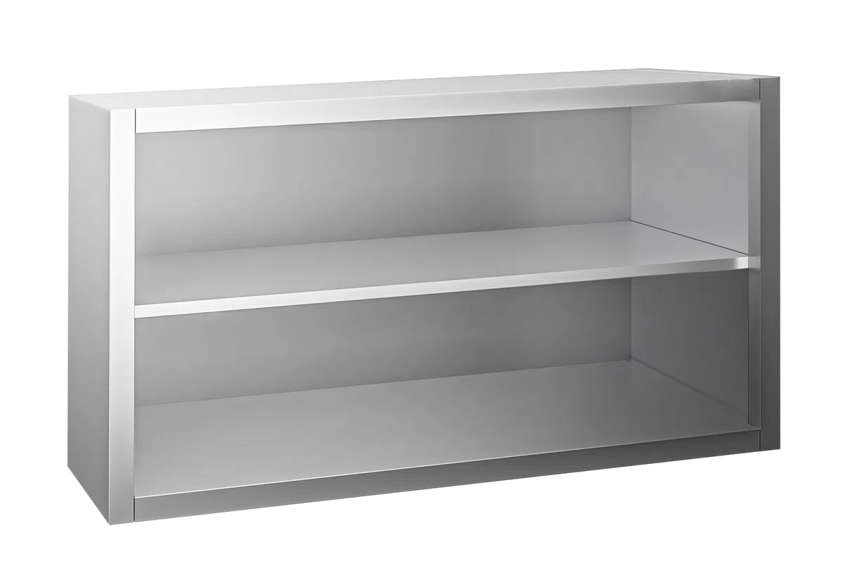 Ristoattrezzature - Pensile in acciaio inox a giorno 160x40x65h cm con 1 ripiano