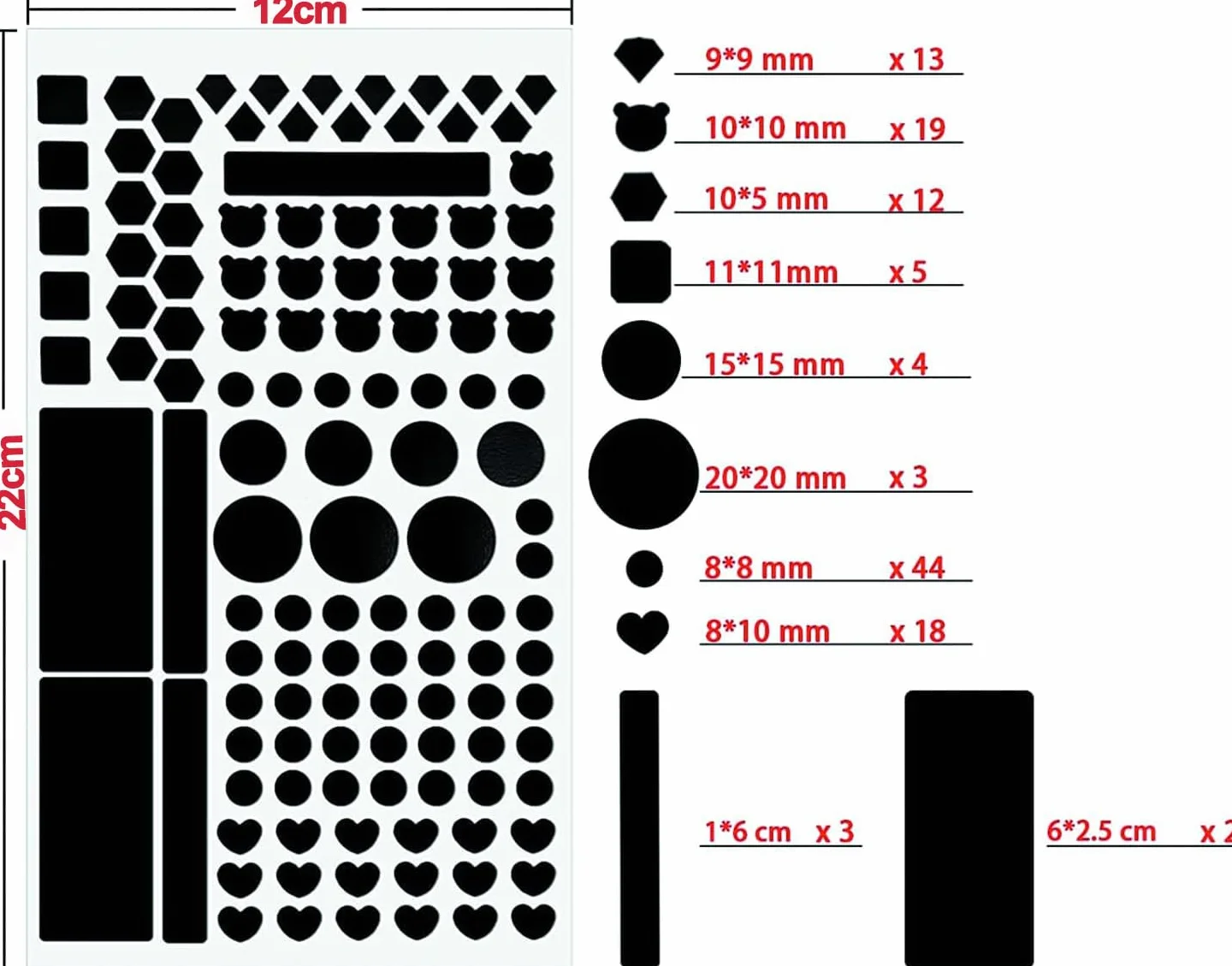 Adesivi Oscuranti LED, 4 Fogli Blocca Luce 80%/100% per Ventilatori da Camera, Condizionatori d'Aria, Router - Nero