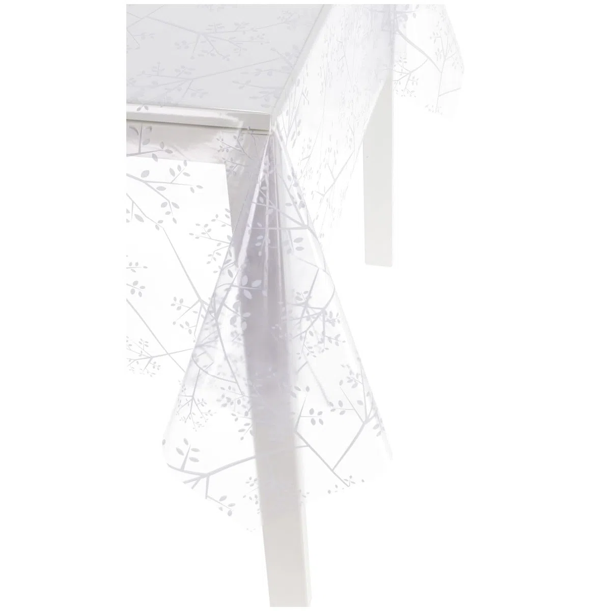 Casatessile Tovaglia Trasparente plastificata Italiana Cristallo Fantasia Tovaglia PVC Plasticata Esterno - VAR. 1, 6 posti 140x180 cm.