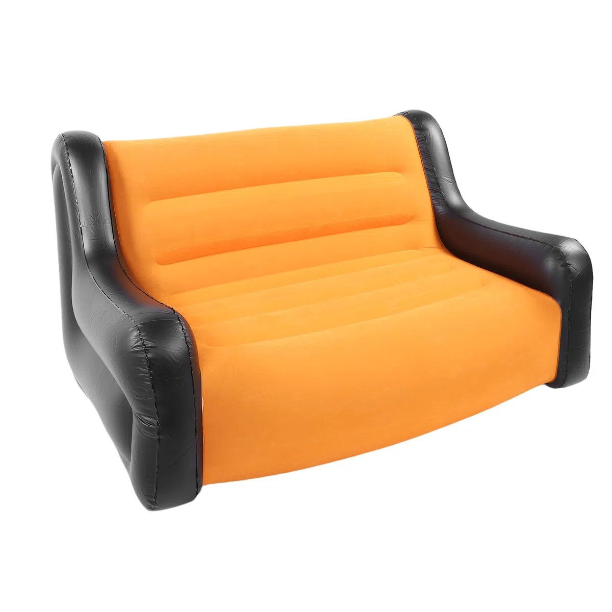 Divano Gonfiabile Gonfiabile Comodo Divano Floccato in PVC a 2 Posti per Uso Interno Ed Esterno 110x96x75 Cm