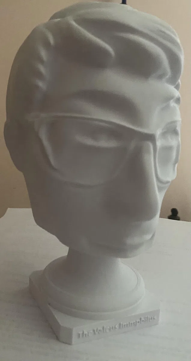 Busto 3D Personalizzato in Materiale Atossico, Stampa 3D di Persone e Animali, 20 x 20 x 35 cm, Bianco