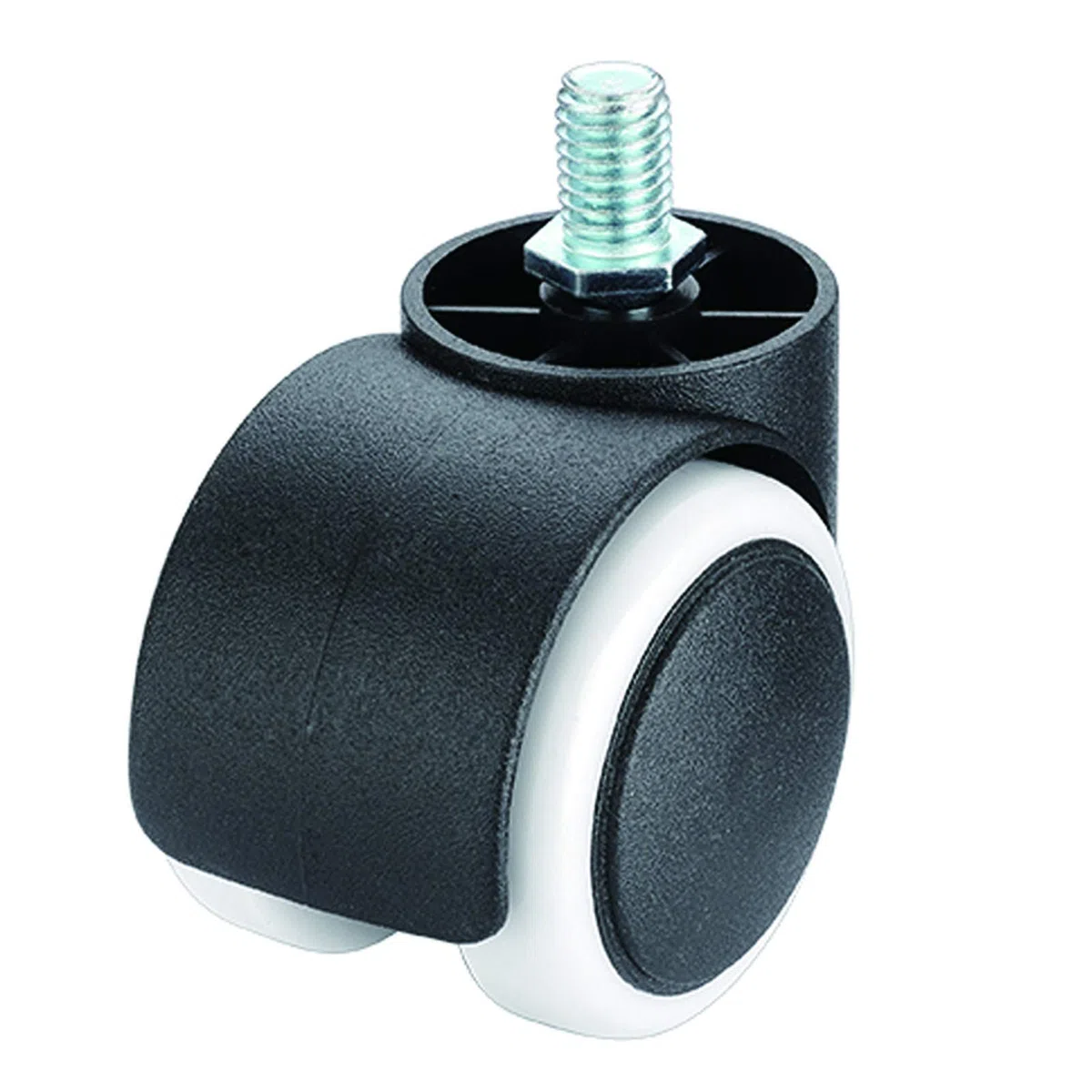 5 Pezzi Rotelle Per Sedia Da Ufficio Ruota Di Ricambio In Plastica Di Nylon,Gambo Filettato M10x15mm Ruota Sedia Da Ufficio Girevole Senza Graffi,Per Sedie Girevoli,Mobili,2 Pollice