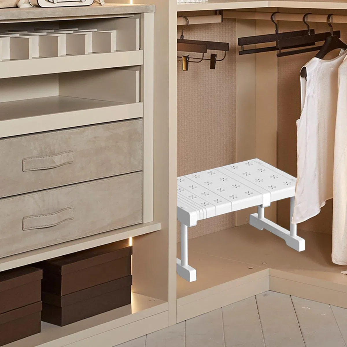 Separatore Regolabile per Interni Armadi 27-38 cm,Scaffale Organizzatore con Estensibile,separatore estensibile per interni mobili,per Ottimizzazione Spazi in Guardaroba,Dispensa e Lavanderia