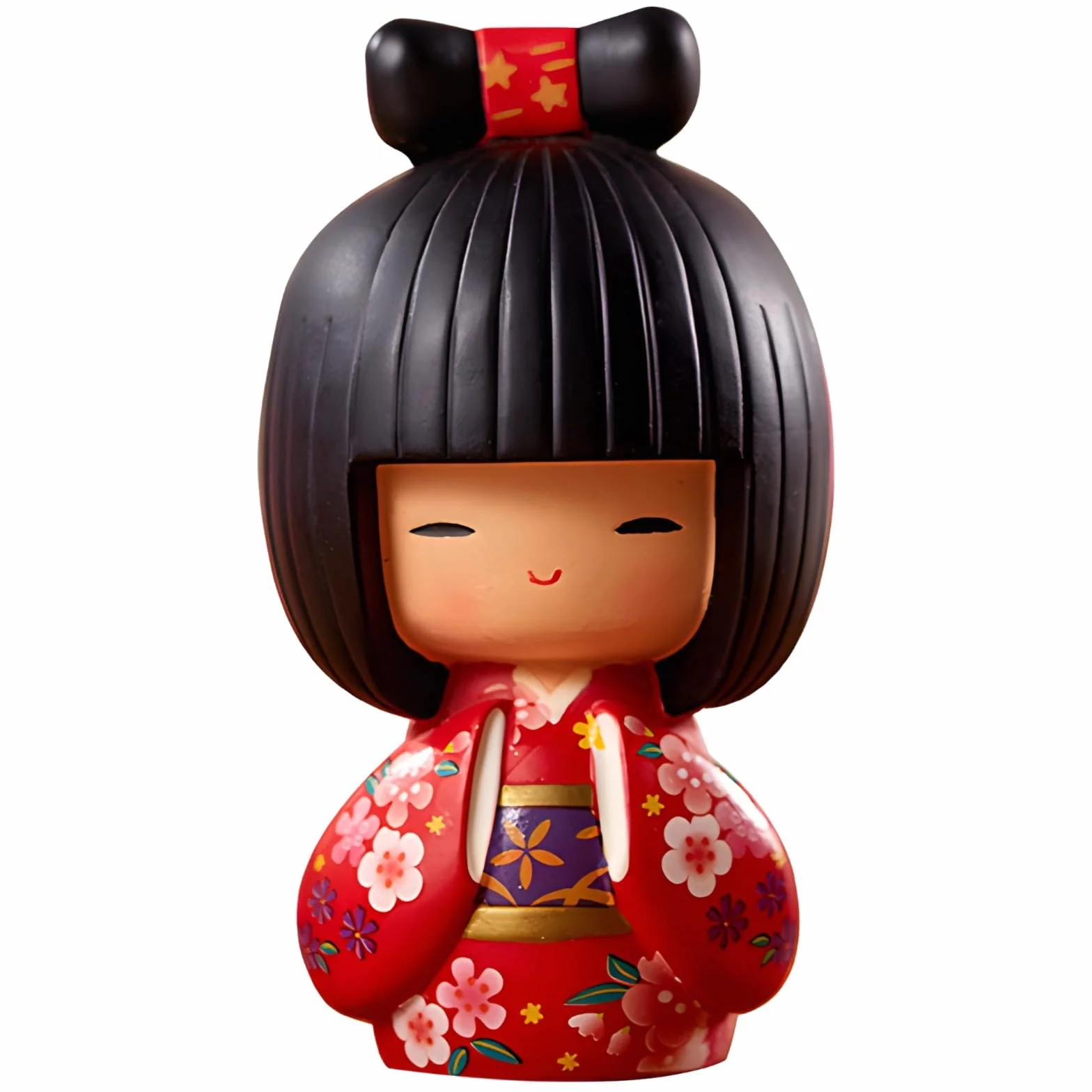 Doll - Autentica bambola geisha giapponese, squisita fattura in resina, perfetta decorazione culturale giapponese