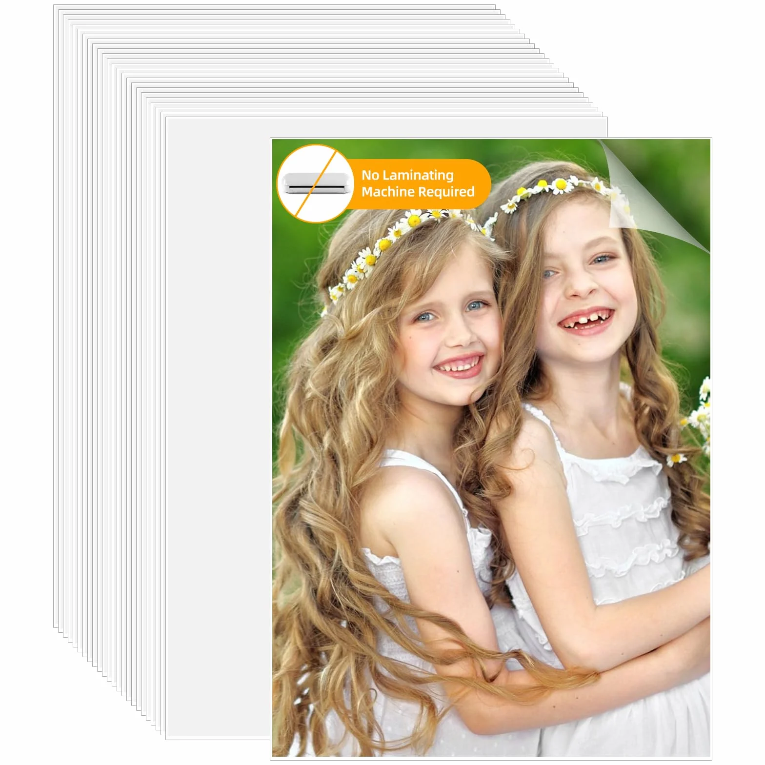 25 pellicole autoadesive per laminazione a freddo, formato A4, trasparente, per laminazione a freddo, autoadesive, impermeabili, per foto, copie, menu, manuale fai da te
