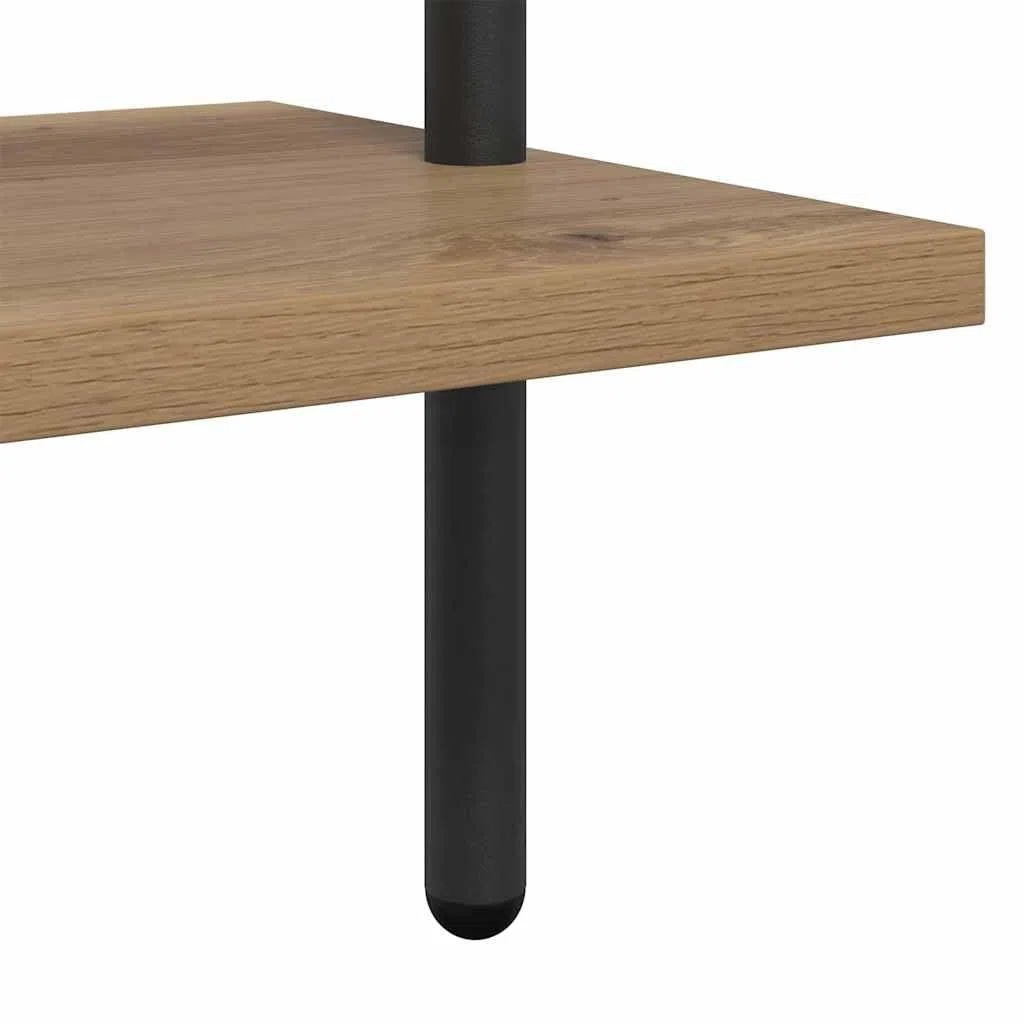 Generico Libreria Rovere Artigianale 60 x 24 x 203 cm Legno Multistrato,Nero,11.91kg,879976
