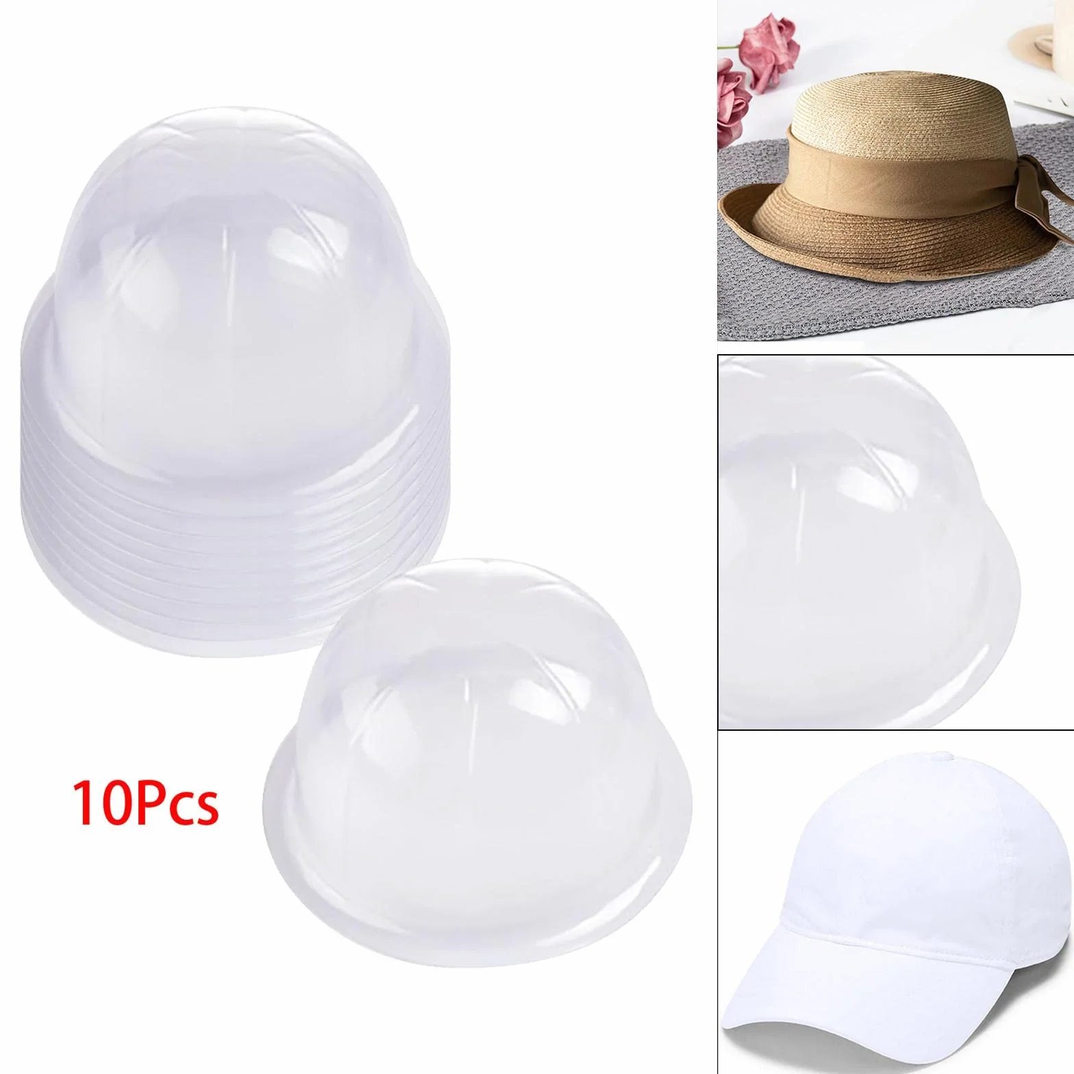 LOVIVER 10x Supporto per cappelli da tavolo Supporto per cappelli Supporto per cappelli da baseball Supporto per rack per soggiorno Home Shop Camera da letto
