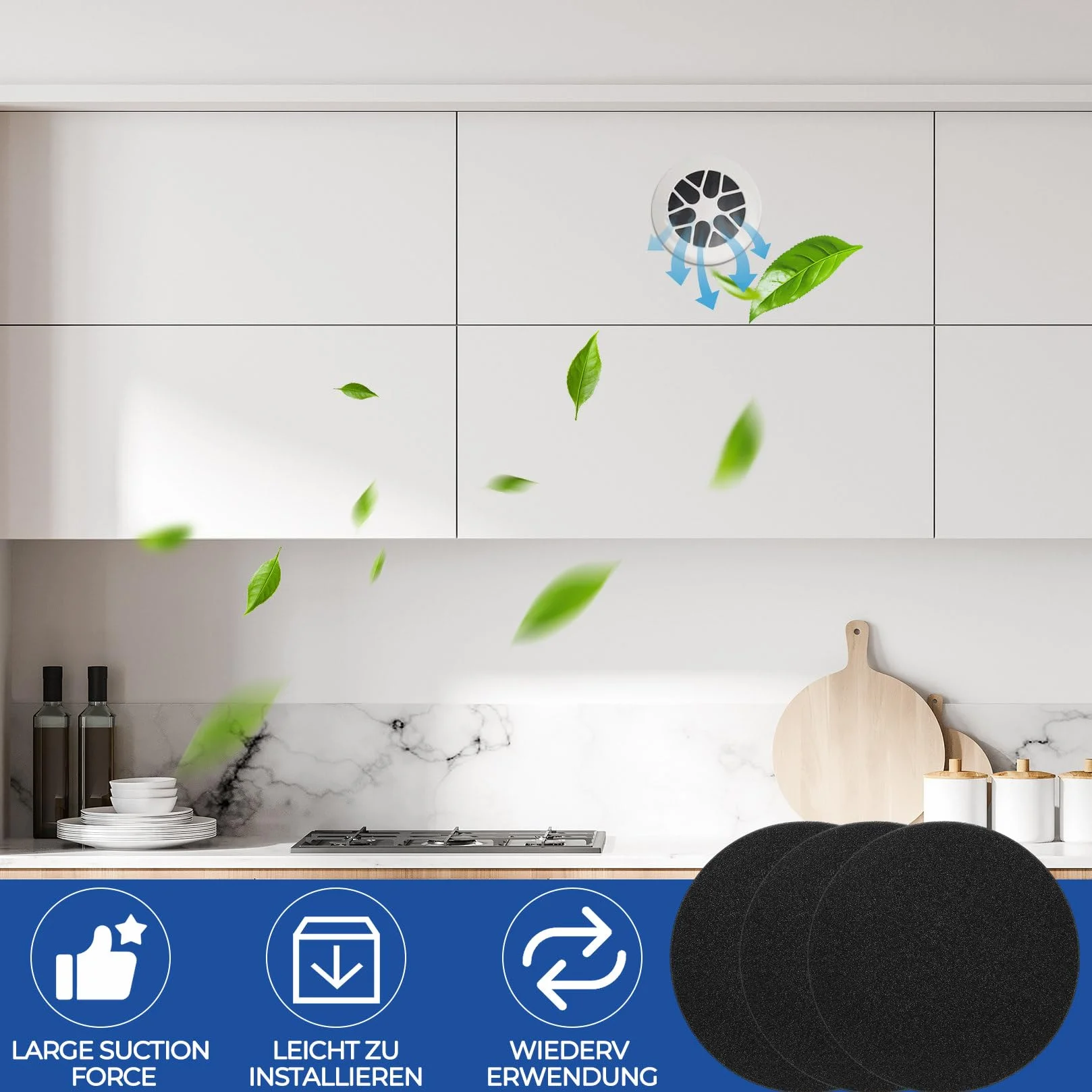 12 Filtri d'Aria di Ricambio per Pluggit, Filtro Ventilazione Compatibile con Pluggit EV100V/EV200V/EV500/REV150V, Filtro Lavabile per Sistema di Ventilazione, Aspirapolvere (Diametro 140mm)