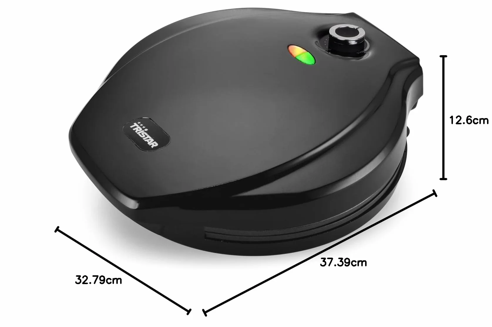 Tristar PZ-2881 Pizza Maker – Termostato regolabile – Diametro della superficie di cottura: 30 cm