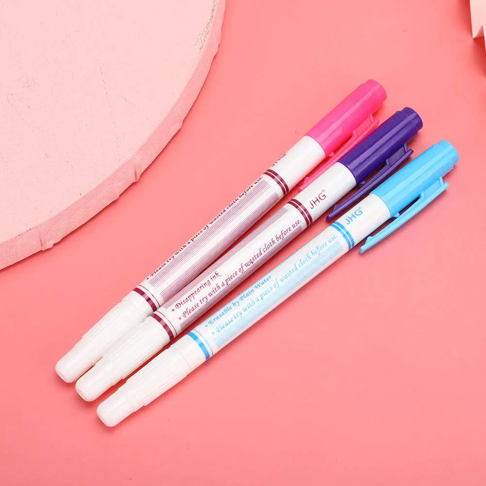Penna cancellabile con acqua in tessuto professionale, penna cancellabile con acqua, per cucire tessuti fai-da-te