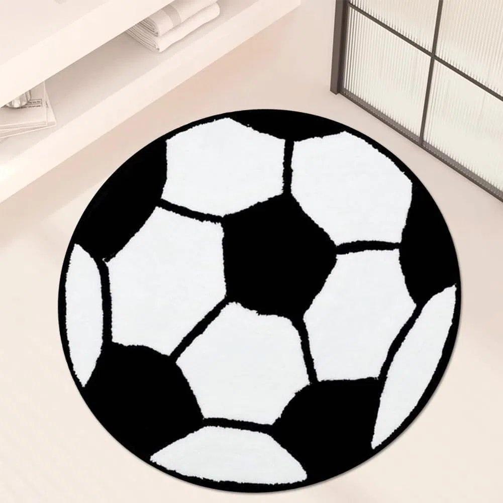 Tappeto Da Calcio 60x60cm Tappeti Morbido Salotto Piccolo Tappeto Camera da Letto Moderno Lavabile