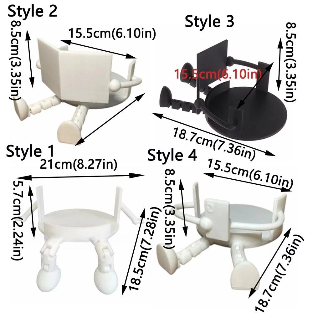 Porta Carta Igienica, Supporto per Carta Igienica 3D Stampato, Porta Rotolo Asciugamani, Dispenser per Rotolo di Carta Asciugamani, Divertente Porta Carta Igienica con Gamba Pendente da Lettura (Stile