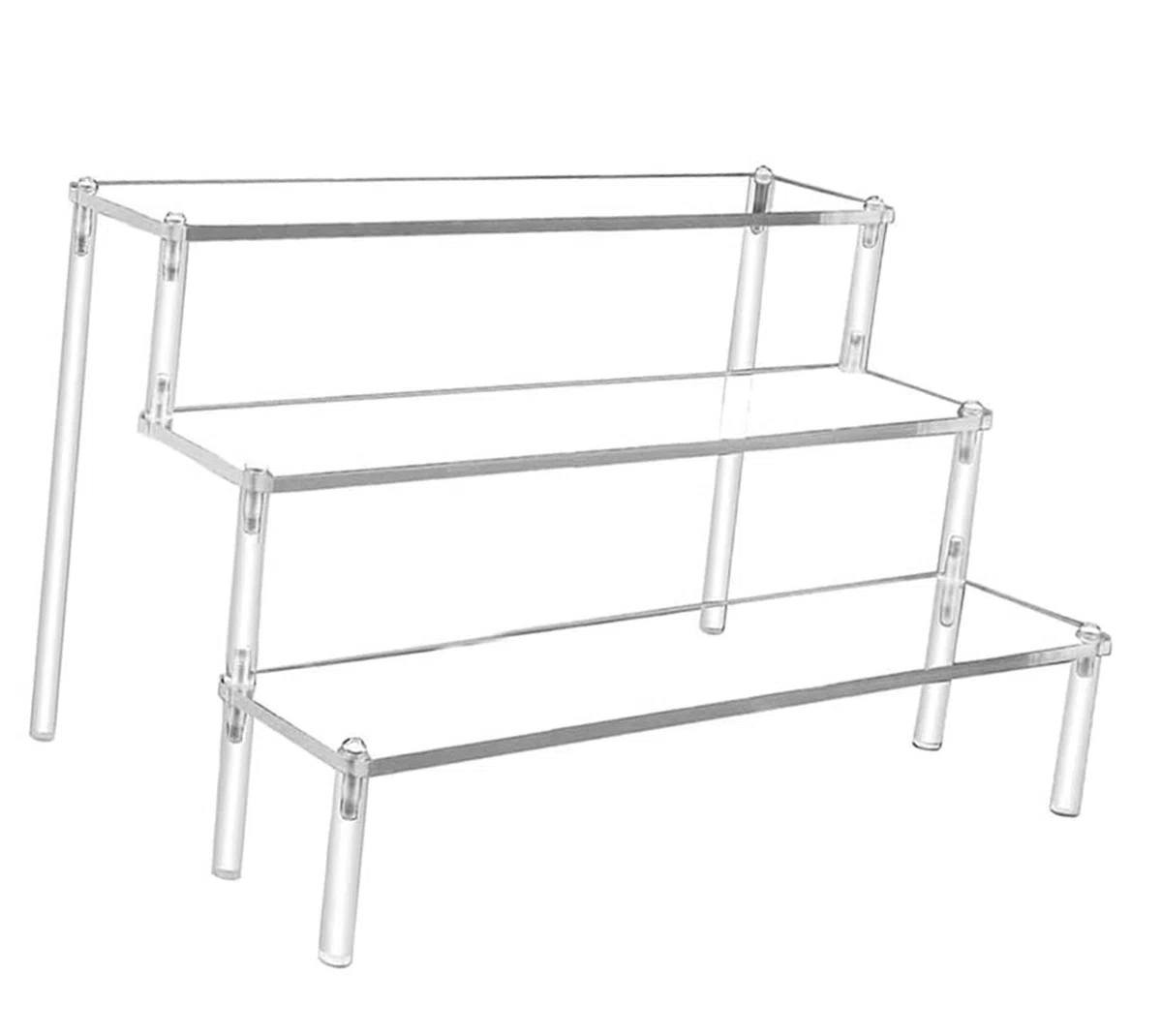 Espositore per Profumi, espositore in acrilico trasparente, supporto per dessert, vetrina trasparente, acrilico display stand, per Spettacolo Figure Pop, smalto unghie, cupcake, rossetto (20*8)