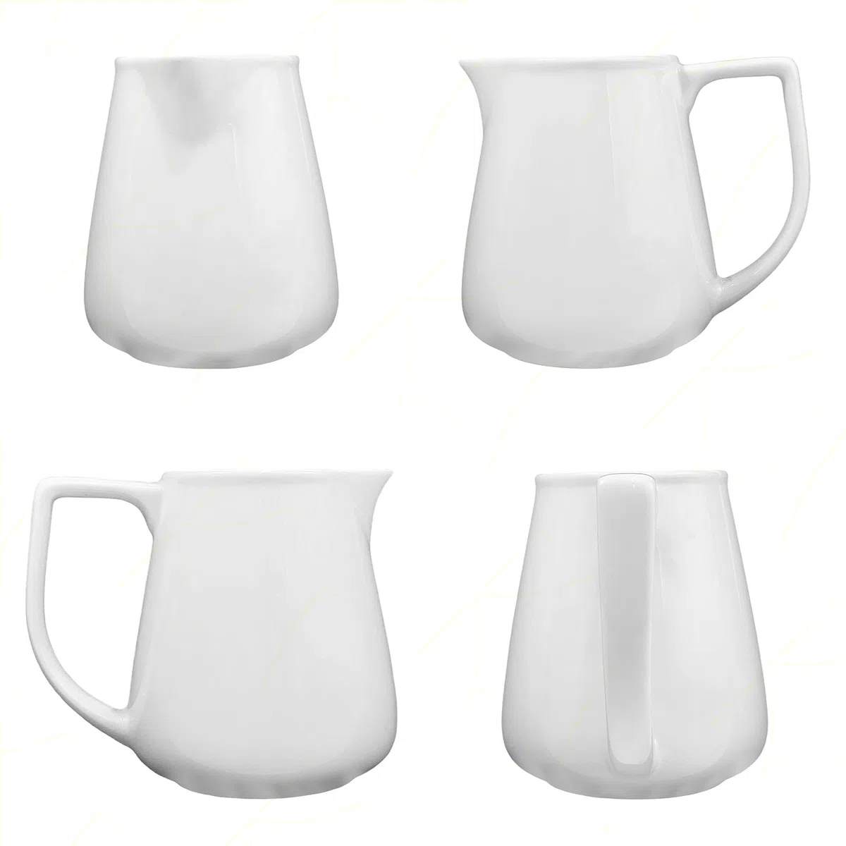 Sicignano | Lattiera Extra Grande in Porcellana Bianca 610 ml – Perfetta per Latte o Bevande Calde per più Persone – Accessorio Versatile e Resistente per Catering e Ristorazione