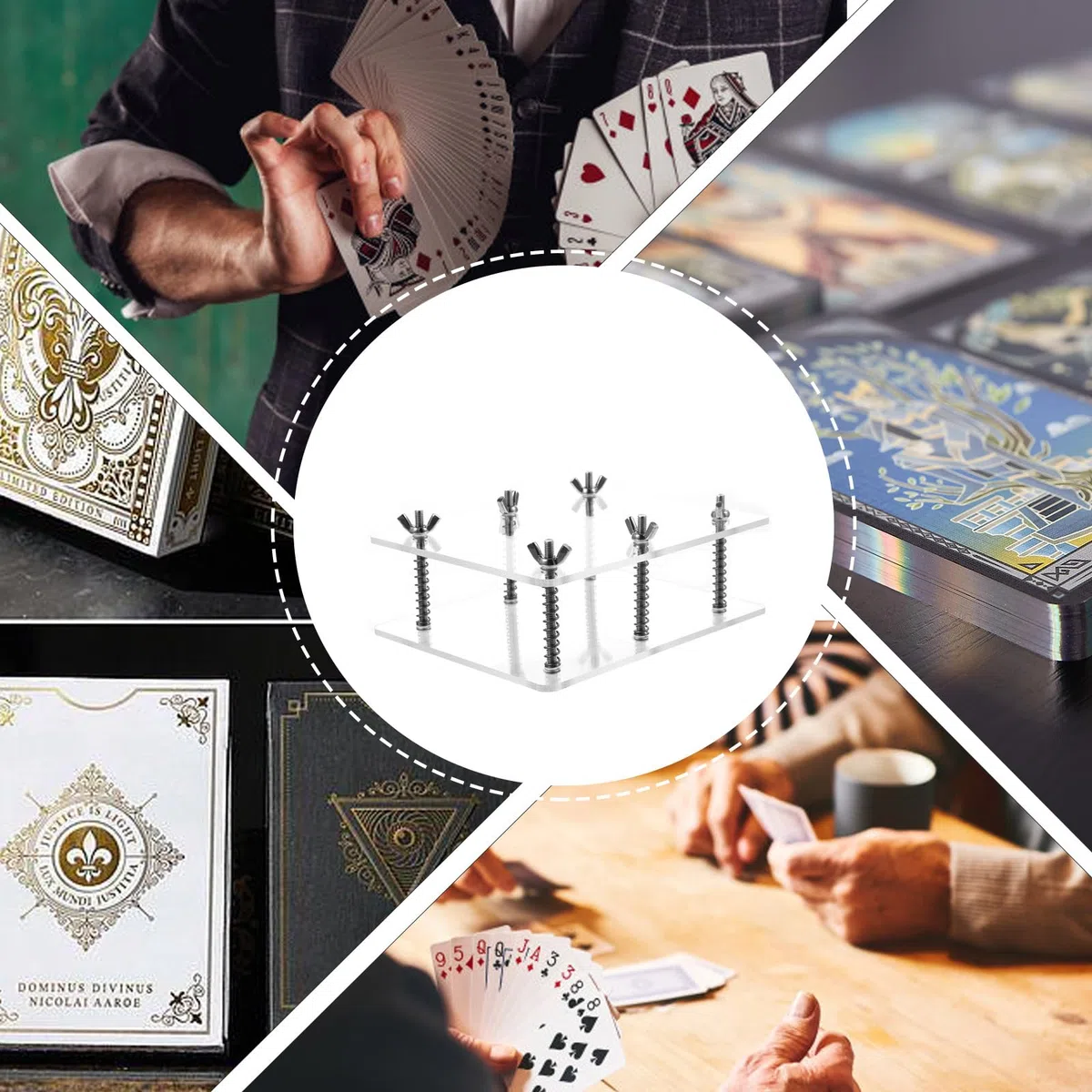 TOYANDONA Dispositivo per Appiattire Carte da Gioco e Riparazione Curvatura, Accessorio Multifunzionale per Collezionisti, in Materiale Robusto, Facile da Usare per Proteggere