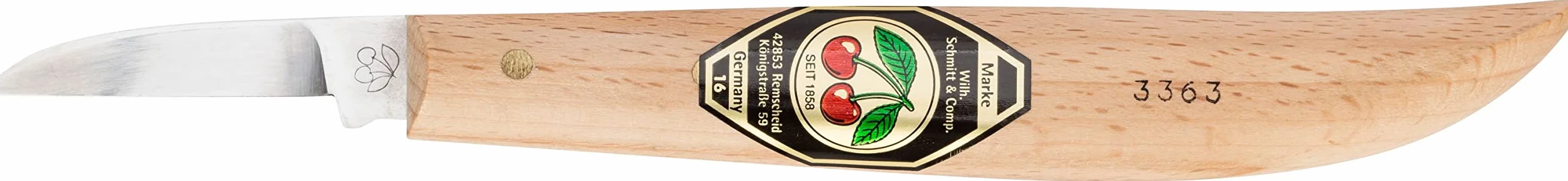 Kirschen 3363000 - Coltello per rifiniture con manico in legno