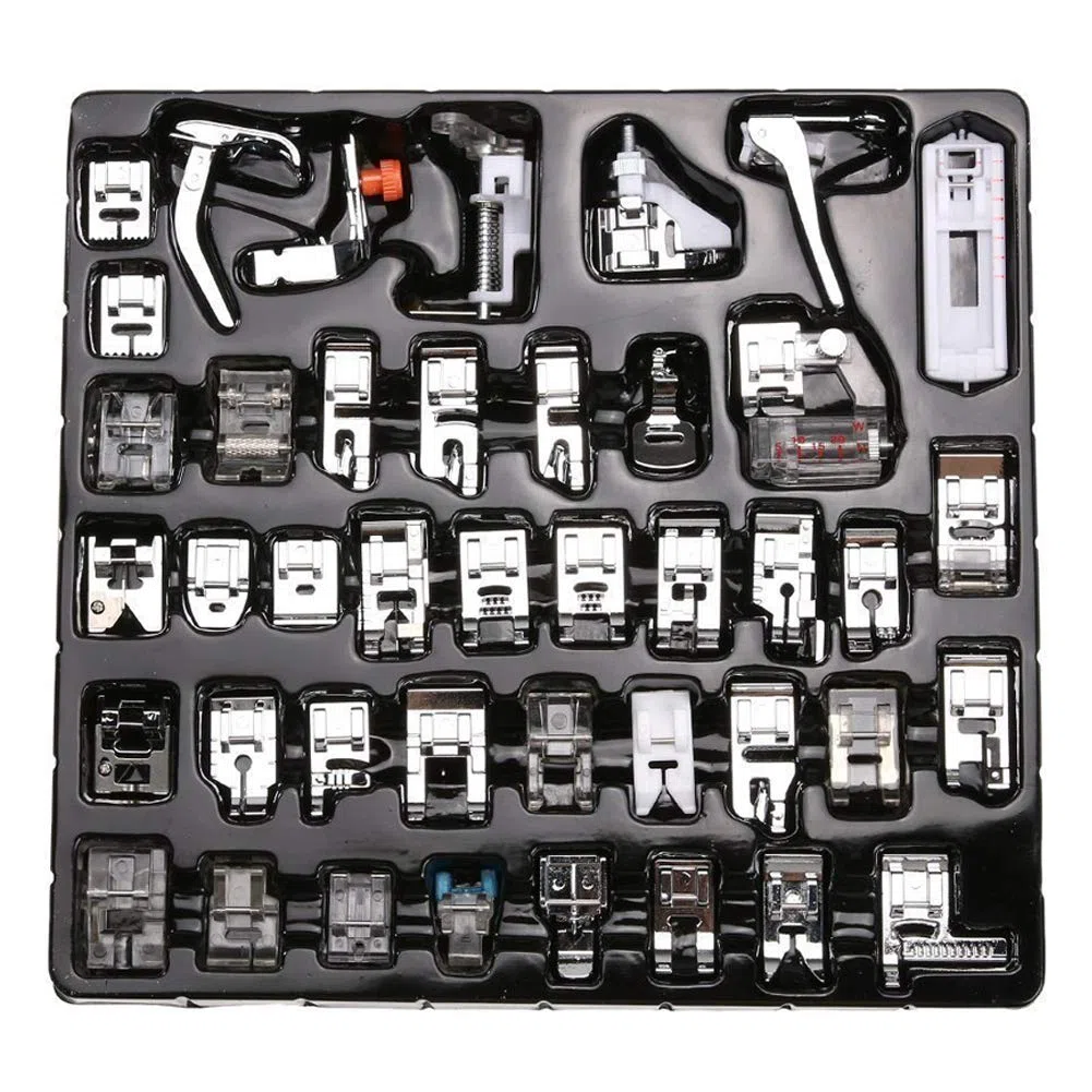 Kit 42 Piedini Macchina per Cucire Perfetto Accessori Patchwork Cucito al Piedino Compatibili la Singer/Baby Lock/Brother/Janome/Elna/New Home/Simplicity/Macchina Dopo L'Anno 1948