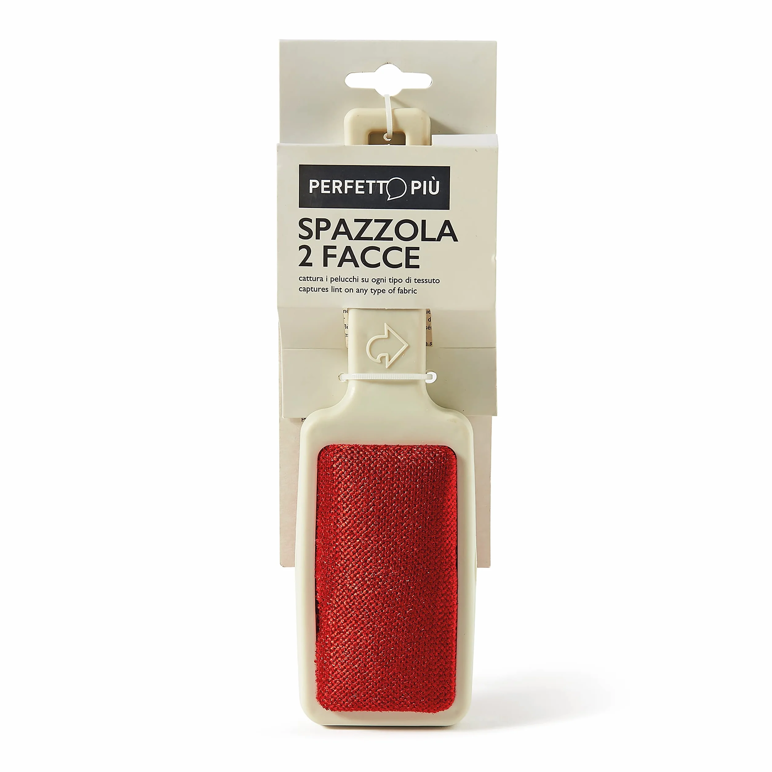 Perfetto Più 0124 Spazzola Velluto 2 Facce, Plastica, Ghiaccio, 23.0x6.5x4.0 cm