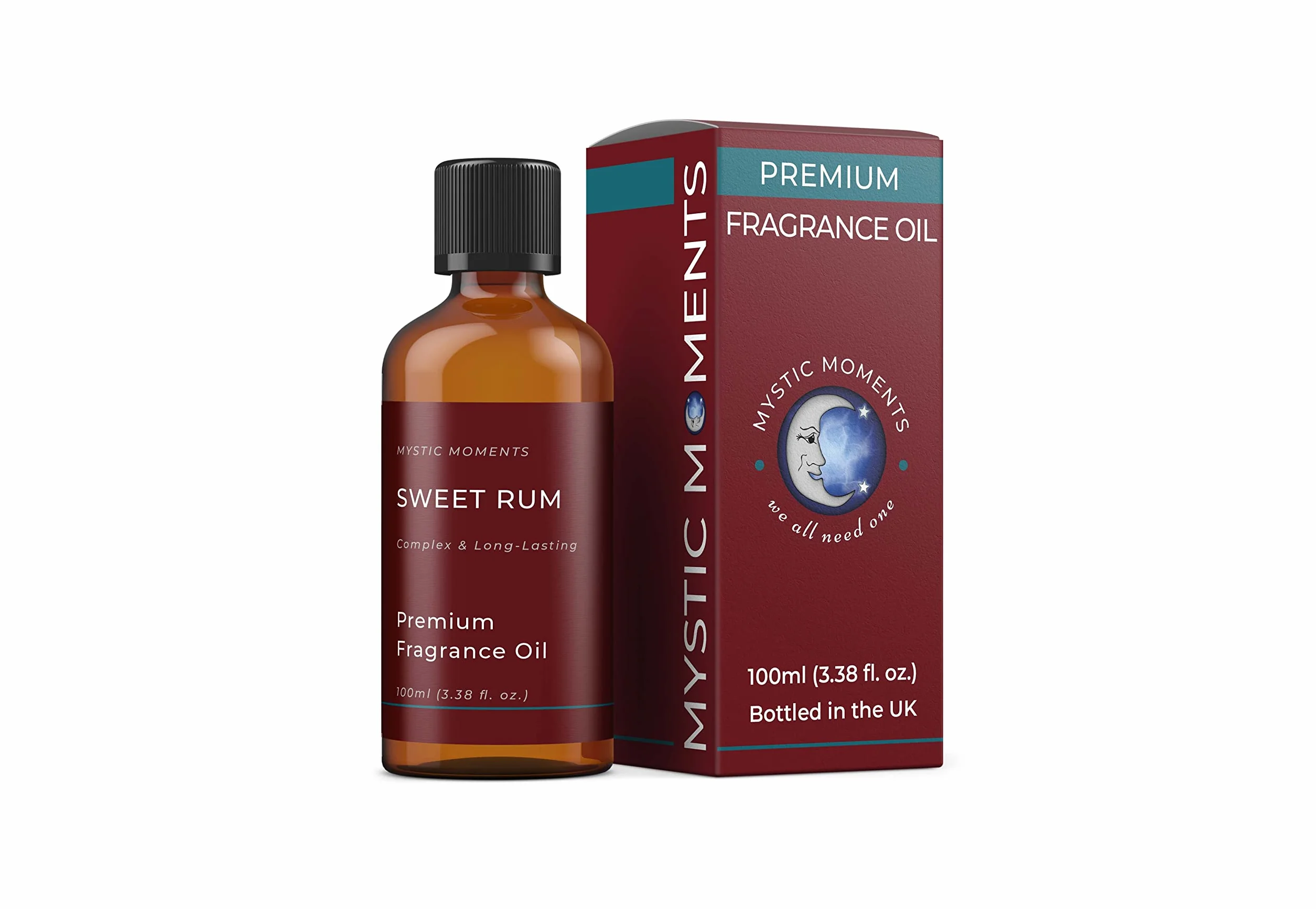 Mystic Moments Olio di fragranze del Rum Dolce 100 ml per saponi candele bombe da bagno