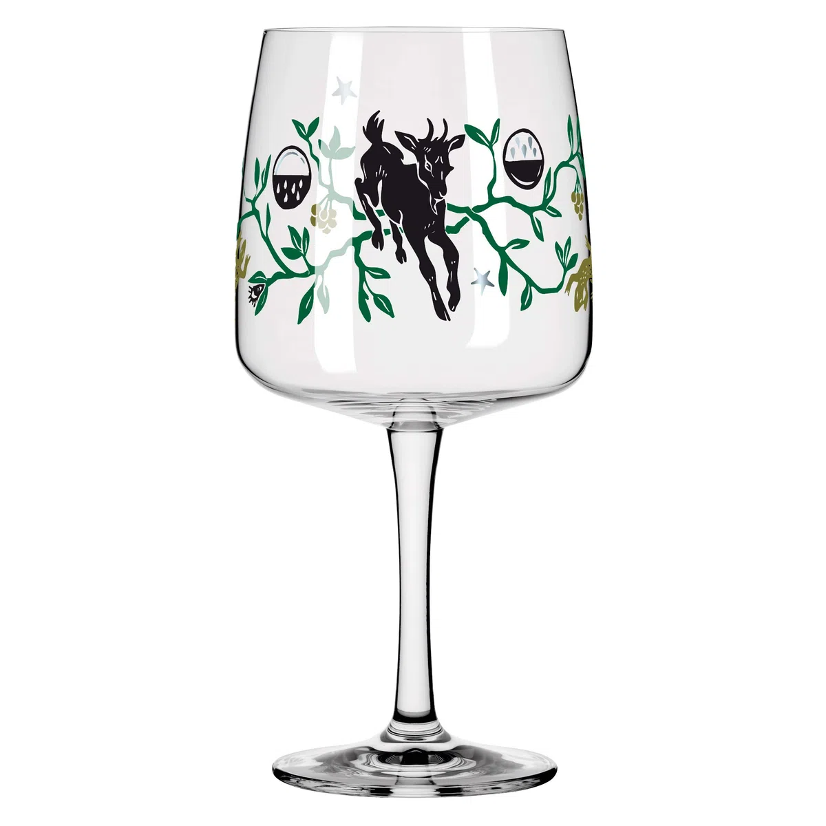Ritzenhoff 3458004 Bicchiere da gin 700 ml - Serie Fabelkraft motivo n. 4 - Bicchiere da cocktail con illustrazione di un fauno - Made in Germany