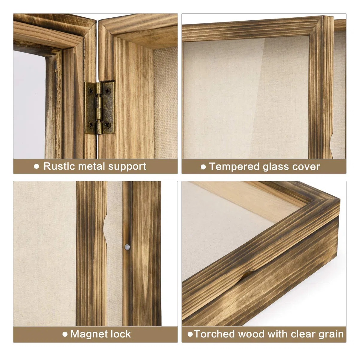 Love-KANKEI Cornice Porta Foto 3D in legno da Riempire per la Famiglia Amici ecc. (20 x 25 cm, Marrone)